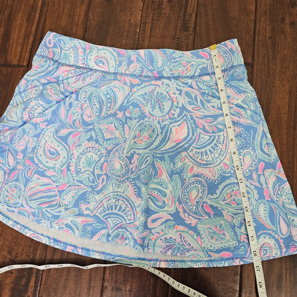 lilly pulitzer luxletic Darlene Skort Paisley Print Size 12 UPF 50+